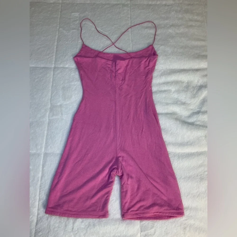 Naked Wardrobe Pink Spaghetti Strap Jumpsuit - Picture 2 of 9